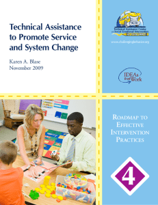 Technical Assistance to Promote Service and System Change