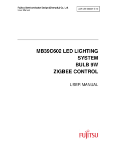 mb39c602 led lighting system bulb 9w zigbee control