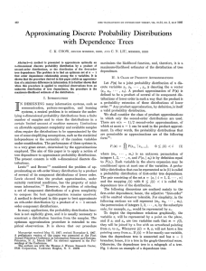 Approximating Discrete Probability Distributions with Dependence