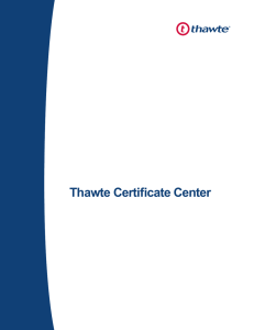 Thawte Certificate Center: Purchase and manage SSL and code