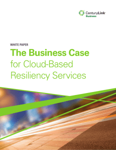 The Business Case for Cloud-Based Resiliency