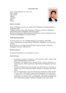 Curriculum Vitae Name : Nasrul Wathoni, S.Si., M