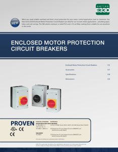 Catalog – Motor Protection Circuit Breakers
