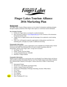 2016 Marketing Plan  - Finger Lakes Tourism Alliance