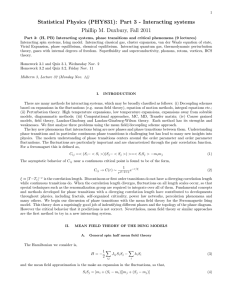 Statistical Physics (PHY831): Part 3