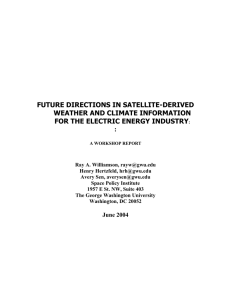 future directions in satellite-derived weather and climate information