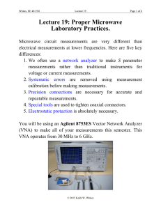 Lecture 19: Proper Microwave Laboratory Practices.