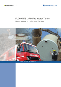 GRP Firewater Tanks - Modern Solutions for the Storage