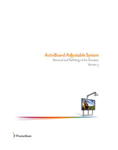 ActivBoard Adjustable System