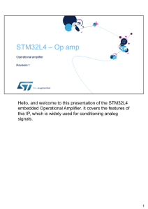 Hello, and welcome to this presentation of the STM32L4 embedded