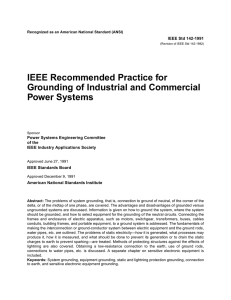 IEEE Std 142-1991 Revision of IEEE Std 142
