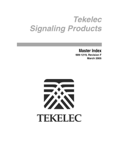 Tekelec Signaling Products