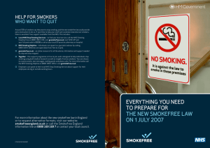 Everything You Need to Prepare for the New Smokefree Law on 1