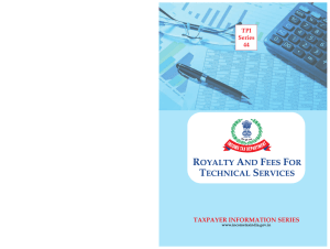 Royalty And Fees for Technical Services