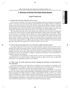 1. Structure of the New York State School System