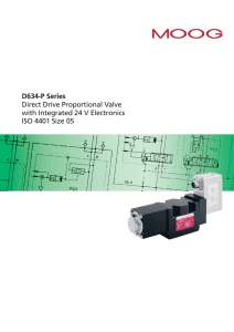 D634-P Series Direct Drive Proportional Valve with Integrated 24 V