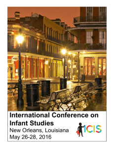 XX ICIS 2016 - The International Congress on Infant Studies