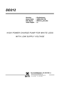 high power charge pump for white leds with low supply voltage