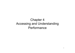 Chapter 4 Accessing and Understanding Performance