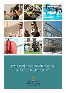Pre-Arrival Guide for International Students and Researchers