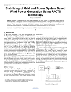 Stabilizing of Grid and Power System Based Wind Power