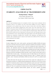 using facts stability analysis of ac transmission line