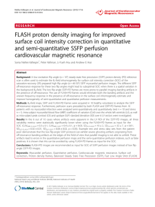 FLASH proton density imaging for improved surface coil intensity