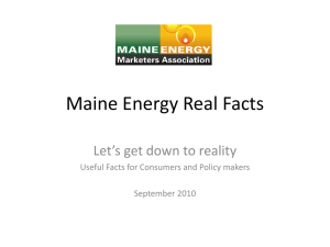 Maine Energy Real Facts - Maine Energy Marketers Association