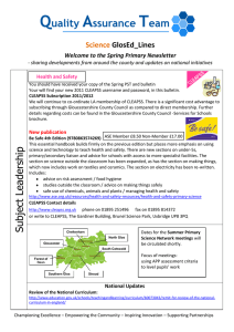 Primary Science - Gloucestershire County Council