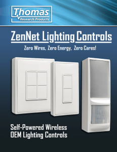 ZenNet Lighting Controls Brochure