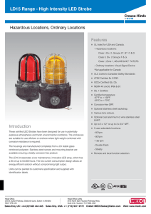 LD15 Range - High Intensity LED Strobe