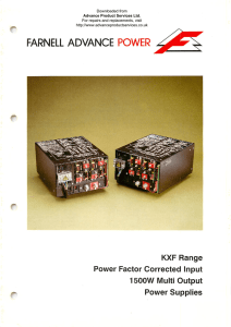 Farnell KXF range power supplies