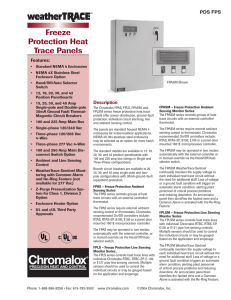 Freeze Protection Heat Trace Panels