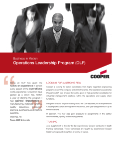 Operations Leadership Program (OLP)