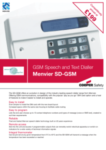 Menvier SD-GSM - Security Supplies