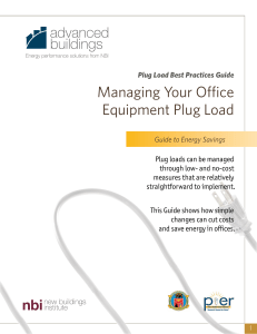 Managing Your Office Equipment Plug Load