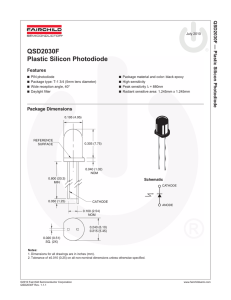 QSD2030F Plastic Silicon Photodiode