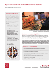 Repair Services on non-Rockwell Automation Products