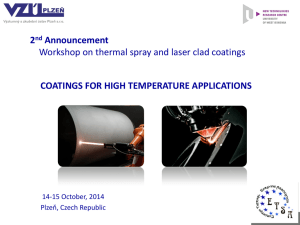 Coatings for high temperature applications