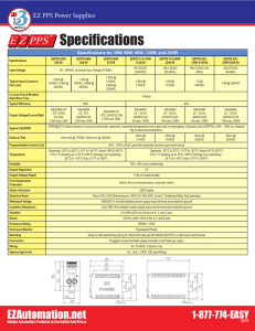Specifications - EZAutomation.net