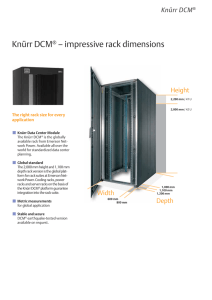 Knürr DCM® – impressive rack dimensions