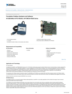 Foundation Fieldbus Hardware and Software - Data Sheet