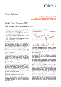 News Release - Markit Economics