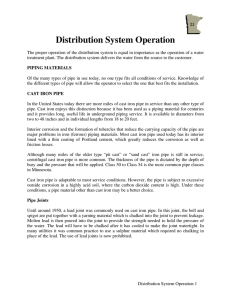 Distribution System Operation - Minnesota Rural Water Association