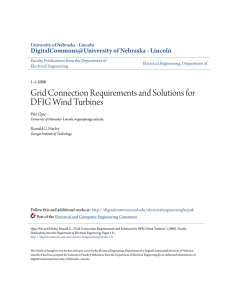 Grid Connection Requirements and Solutions for DFIG Wind Turbines