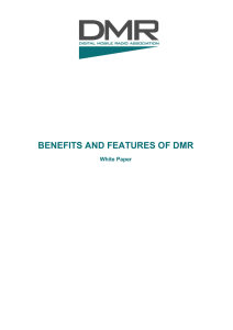 Benefits and features of DMR White Paper