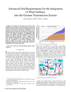 Advanced Grid Requirements for the Integration of Wind Turbines