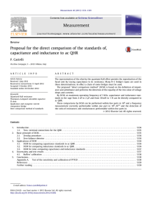 Proposal for the direct comparison of the standards of, capacitance