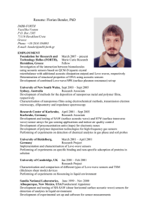 Resume: Florian Bender, PhD