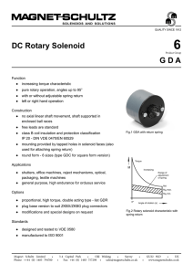 data sheet for our rotary solenoid range GDA